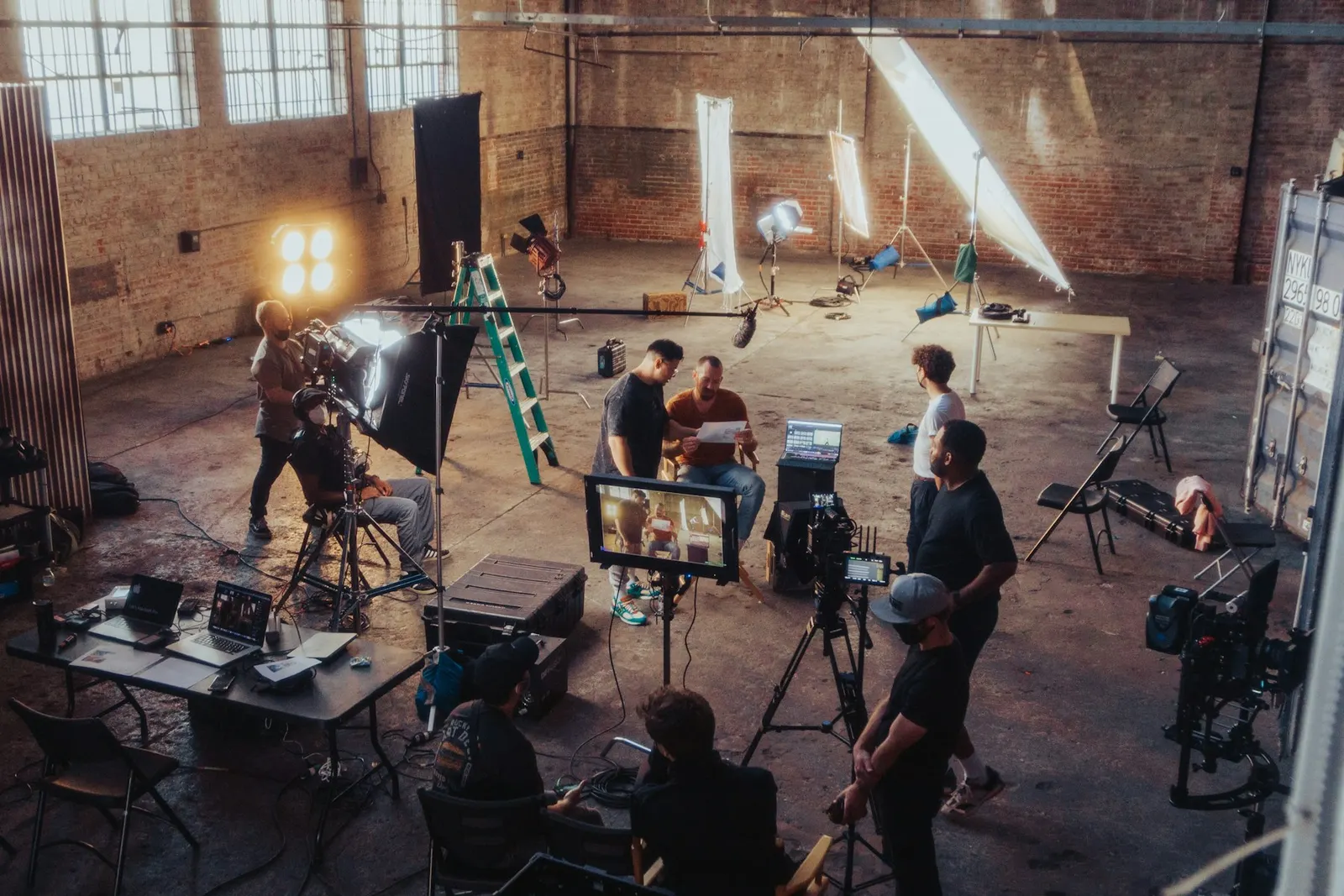 Producción audiovisual en un estudio